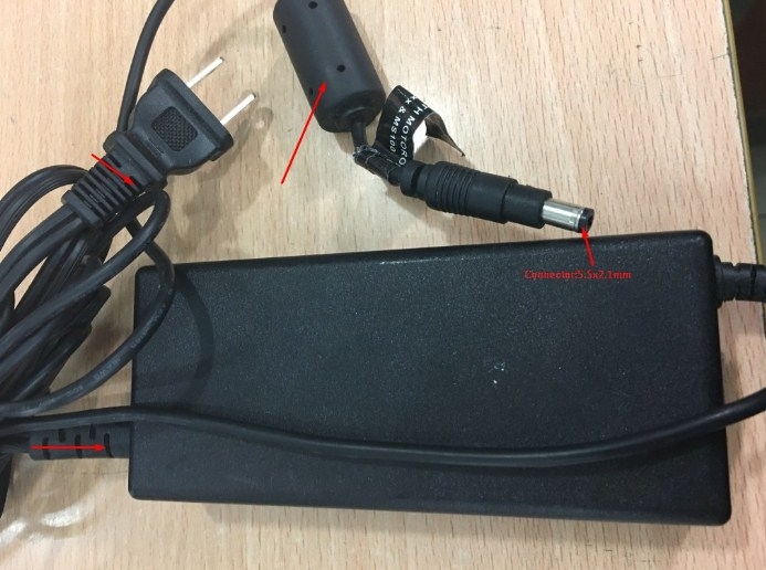 Adapter Original SONY MPA-AC1 12V 5A For hệ thống ngân hàng CCTV Camera DVR NVR Led Light Strip Connector Size 5.5mm x 2.1mm