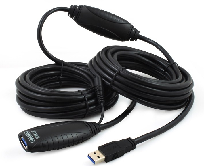 Cáp nối dài USB 3.0 có IC Unitek Y-3018 USB 3.0 Active Extension Cable - M/F Length 10M