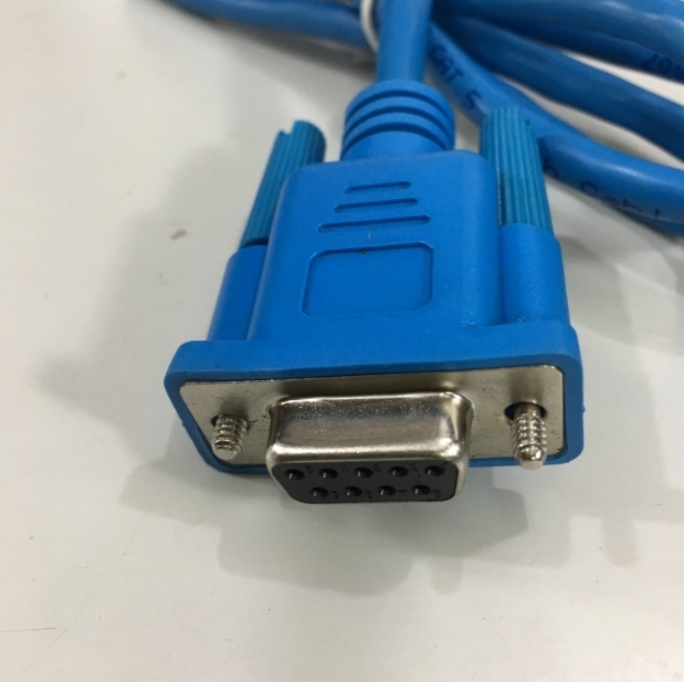 Cáp Kết Nối Truyền Thông RJ45 Male to DB9 Female Blue Length 90Cm