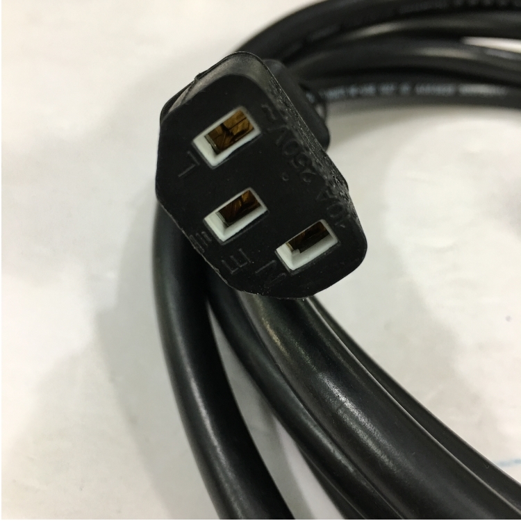 Dây Nguồn Máy Chủ KENIC KE-24 KE-26 AC Power Cord C13 to C14 10A 250V 3x1.5mm² 17AWG For UPS PDU APC ARES Eaton Emerson Và Server Rack Length 2.7M