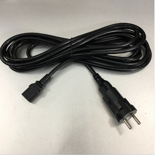 Bộ Combo Adapter European Schuko Power Cord CEE 7/7 to NEMA 5-15R Và NEMA 5-15P Plug To IEC 60320 C13 Chính Hãng YUNG LI  11A 250V 3x1.25mm² Length 4.5M