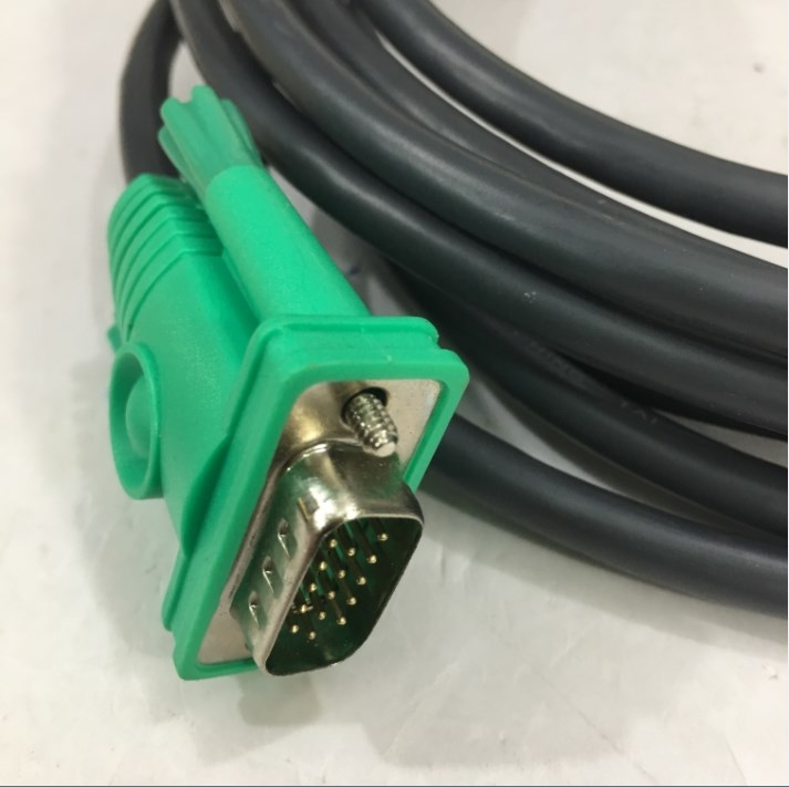 Cáp Điều Khiển ATEN 2L-5205U Cable KVM Switch 3 in 1 SPHD VGA USB Black Length 5M