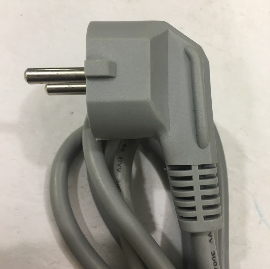 Dây Nguồn KING-CORD KC-015 KC-003 Chuẩn 2 Chân Đầu Tròn AC Power Cord Schuko CEE7 Euro Plug to C13 10A 250V 3x0.75mm Grey Length 2M