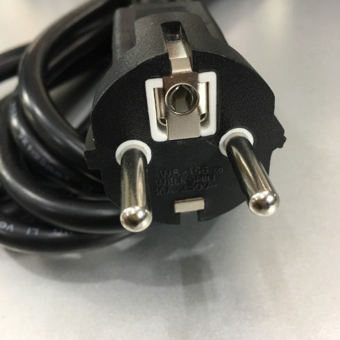 Bộ Combo Adapter European Schuko Power Cord CEE 7/7 to NEMA 5-15R Và NEMA 5-15P Plug To IEC 60320 C13 Chính Hãng YUNG LI  11A 250V 3x1.25mm² Length 4.5M