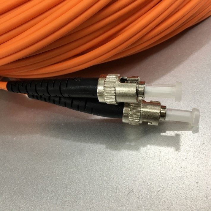 Dây Nhẩy Quang ST To ST Duplex Multimode Fiber Optic Patch Cord ST-ST Cable OS2 50/125 3.0mm PVC Length 30M