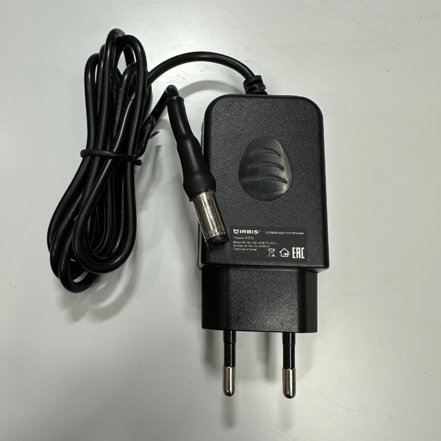Adapter 5V 2A 10W IRBIS EU Plug Connector Tip Size 6.5mm x 3.0mm For Cisco CP-3905 IP SIP Phone