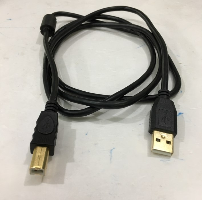 Cáp Kết Nối USB Printer Cable Dell USB 2.0 A Male To B Male USB Cord For Printers Scanners  External Hard Drives Camera  Black Length 1.5M