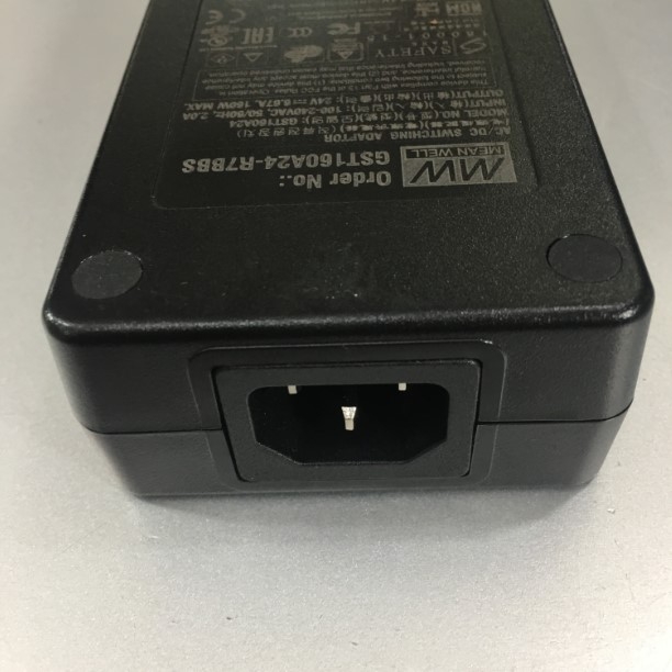 Adapter 24V 6.67A 160W MEAN WELL GS160A24-R7BBS IEC C14 Connector Size 4 Pin Mini Din 10mm