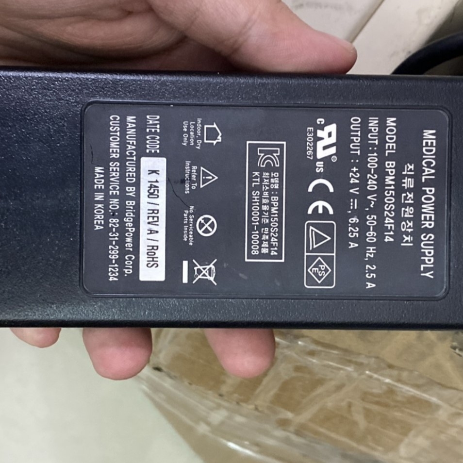 Adapter 24V 6.25A MEDICAL BPM150S24F14 Connector Size 5.5mm x 2.5mm For Medical Power Supply Adapter Cho Thiết Bị Y Tế