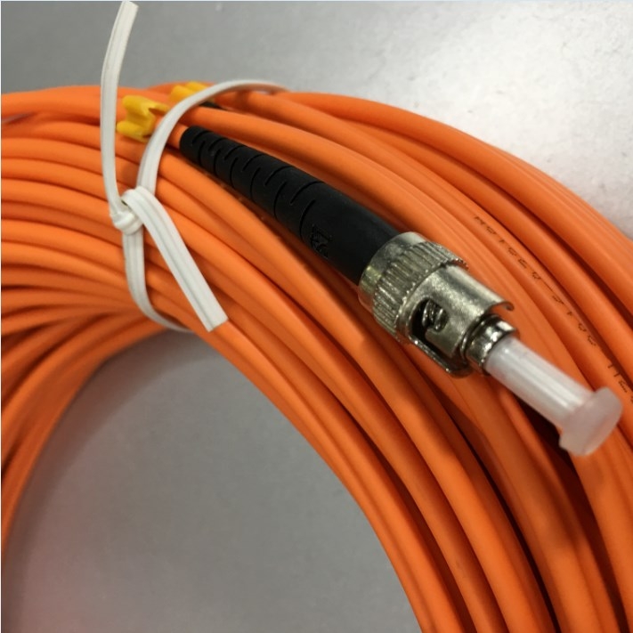Dây Nhẩy Quang ST To ST Simplex Multimode Fiber Optic Patch Cord ST-ST Cable OS2 50/125 3.0mm PVC Length 30M