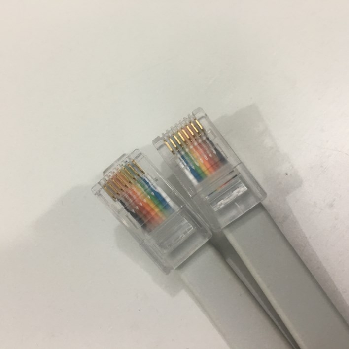 Cáp Điều Khiển Cisco Rollover Console 50-0000176-01 - FOXCONN 1212 Cable RJ45 to RJ45 Gray Length 2.5M