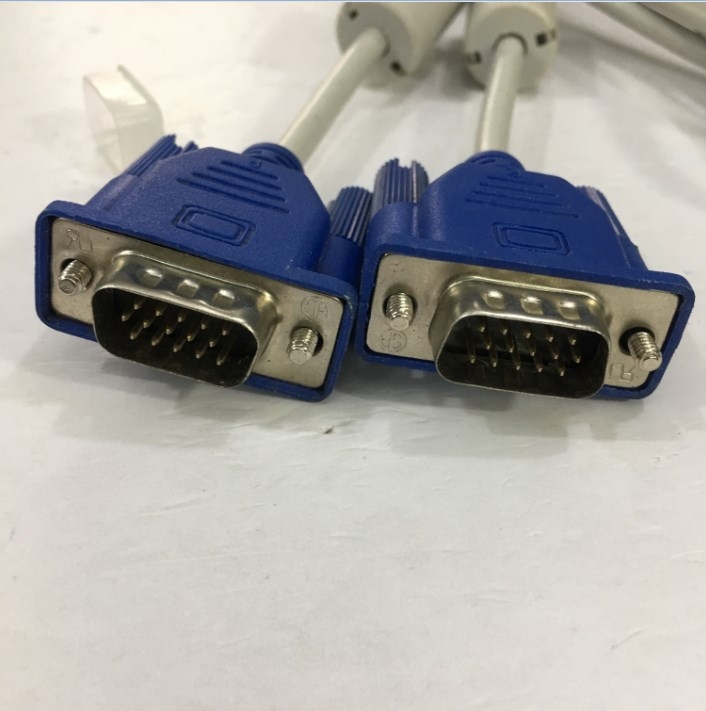 Cáp VGA Original Hàng Đi Theo Màn Hình Chất lượng Cao Monitor Cable HD15 Male to Male VGA Resolution Up To 1920 x 1200 Grey Length 1.5M