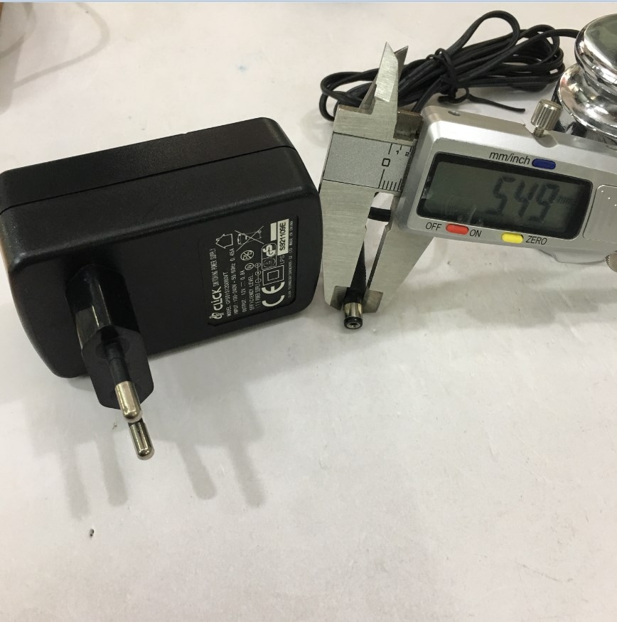 Adapter Original 12V 0.8A CLICK CPS015120080VT Connector Size 5.5mm x 2.1mm