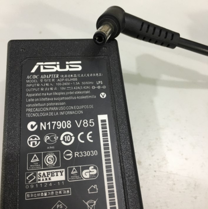 Bộ Chuyển Đổi Nguồn Adapter ASUS 19V 3.42A ADP-65JHBB Connector Size 5.5mm x 2.5mm 90 Degree