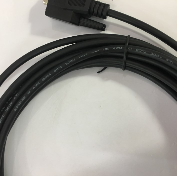 Cáp Cổng Com RS232 Hai Đầu Dương Dây Thẳng Chất Lượng Cao DB9 Extension Cable Straight Through RS232 DB9 Male to DB9 Male Black Length 5M