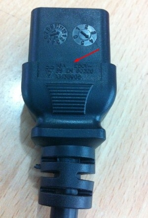 Dây nguồn Well Shin WS-010 and WS-002F Power Cord IEC60320 IEC C19 2 Prong 16A/250V 3X1.5mm2 length 2.5M
