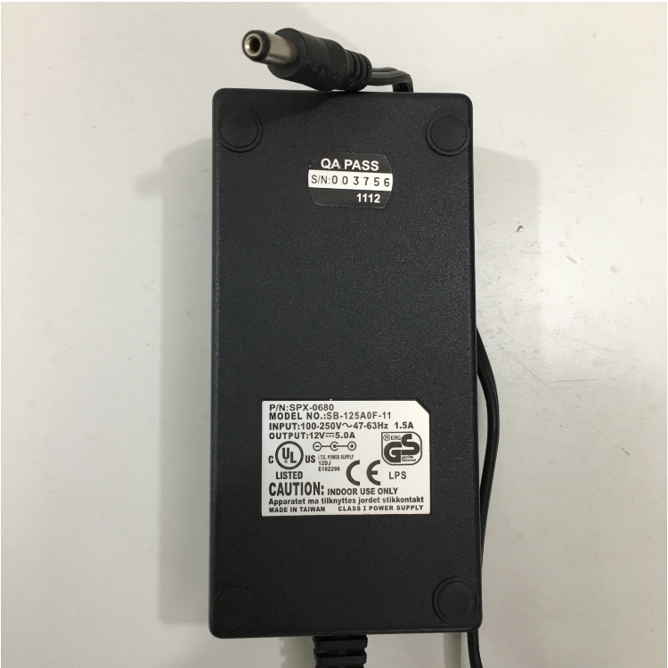 Adapter SUNPOWER 12V 5A 60W SB-125A0F-11 Connector Size 5.5mm x 2.5mm