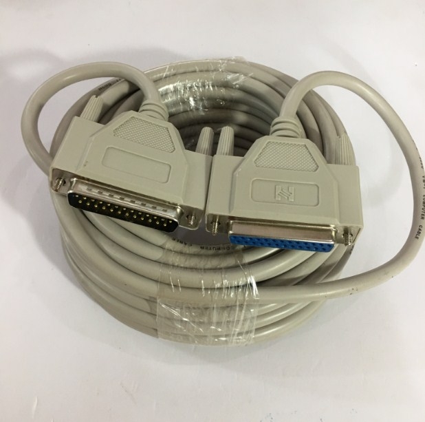 Cáp Kết Nối Cổng DB25 Serial 25Pin LPT Parallel 1284 Âm Dương Chuẩn Song Song Nối Tiếp DB25 Female to DB25 Male Cable Grey Length 10M