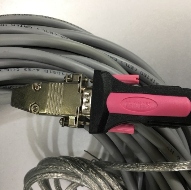 Bộ Combo USB to RS232 Z-TEK Và Cáp Kết Nối Truyền Dữ Liệu Fanuc Fadal RS232 Serial Cable DB9 F to DB25 M CNC DNC Send Program For Computers Length 30M