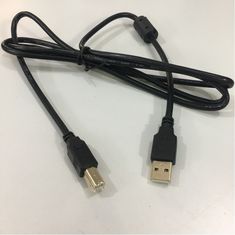 Cáp Máy In Printer Original USB 2.0 Type A Male To Type B Male Cable For Máy In Hóa Đơn BIXOLON SRP-350 SRP-352 PLUSIII 28AWG Black Length 1.5M