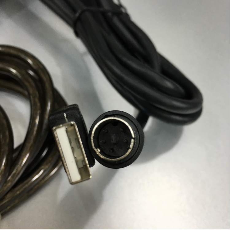 Bộ Combo Cáp Điều Khiển PLC Programming Panasonic AFC8503 Cable RS232C DB9 Female to Mini Din 5 Pin Male Và USB to RS232 UNITEK Y-105 For PLC to PC or PLC to HMI