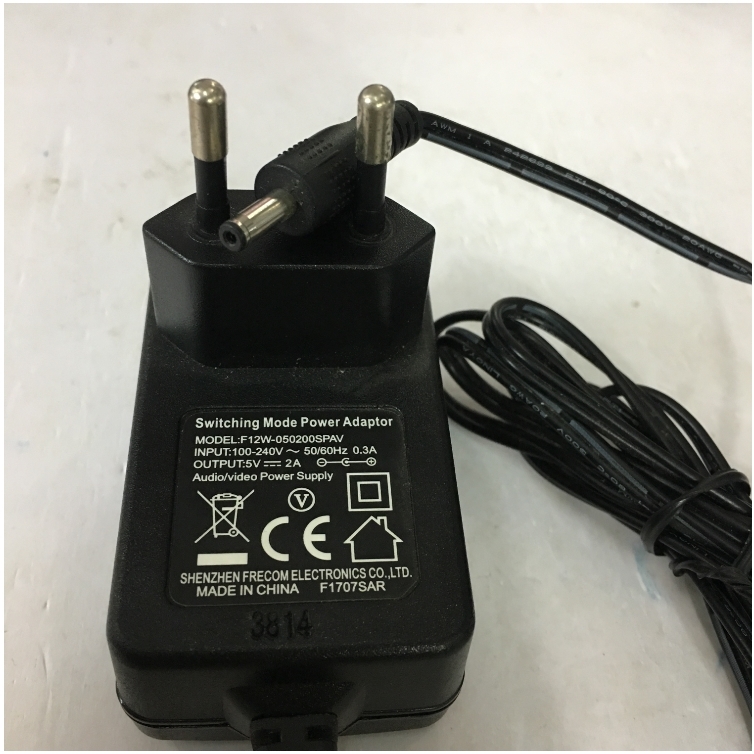Adapter Original 5V 2A SHENZHEN F12W-050200SPAV Connector Size 3.5mm x 1.35mm