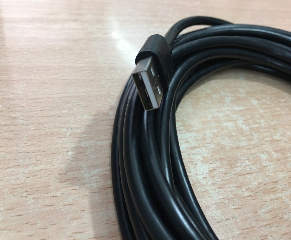 Cáp UC-PRG015-02A kết nối màn hình tích hợp PLC Delta HMI TP70P series TP04P series với Computer USB 2.0 Type A Male to Type B Male 28AWG Black Cable dài 5M