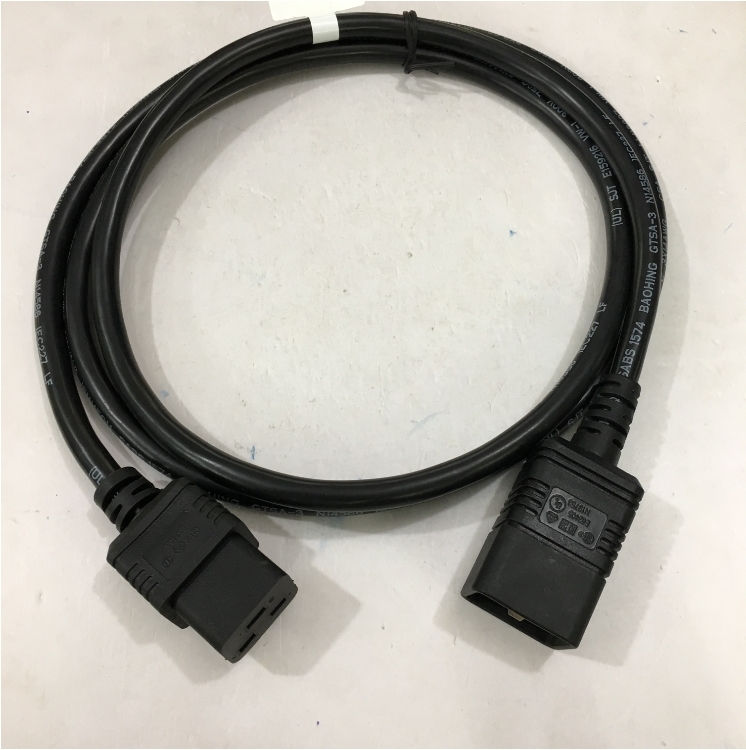 Dây Nguồn Máy Chủ VOLEX VSC19 VAC20S AC Power Cord IEC320 C19 To IEC320 C20 16A 250V 14AWG 3x2.08mm For Server IBM HP DELL LENOVO Và APC Smart-UPS SRT 8000VA RM 230V Length 1.8M