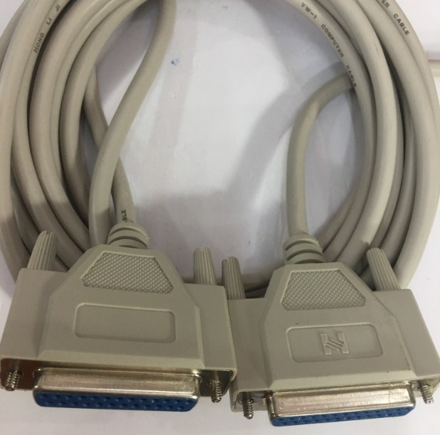 Cáp Kết Nối Cổng LPT Parallel 1284 Âm Âm Chuẩn Song Song Nối Tiếp DB25 Female to DB25 Female Serial Cable Grey Length 5M