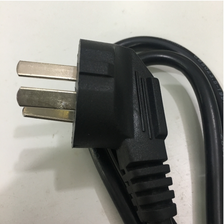 Dây Nguồn Australia & China Chuẩn 3 Chân Chéo Tam Giác AC Power Cord GB2099 to C13 10A 250V 3X0.75mm Length 1.2M