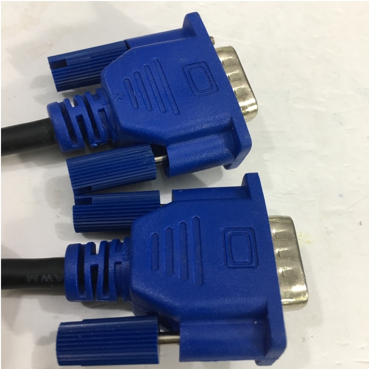 Cáp VGA Original Honglin E239426 20276 Hàng Đi Theo Màn Hình Chất Lượng Cao Monitor Cable HD15 Male to Male VGA Resolution Up To 1920 x 1200 Black Length 1.9M