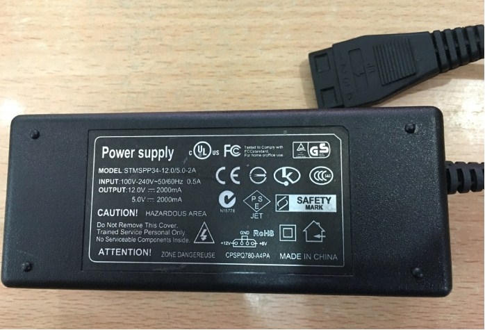 Adapter External Hard Drive Caddy 12V 2A 5V 2A STMSPP34 For HDD ODD Power Connector 4Pin Molex Female