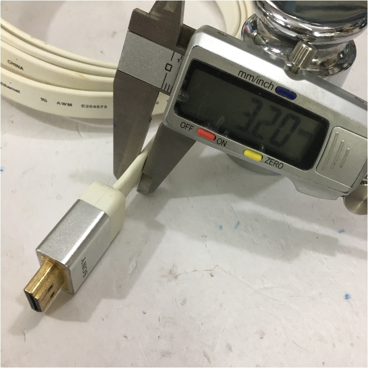 Cáp Tín Hiệu Dẹt HDMI to HDMI Flat Sony White Cable with Ethernet HDMI 4K x 2k HD TV Length 2M