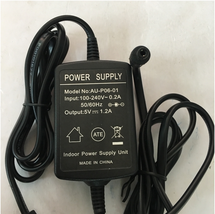 Adapter Original 5V 1.2A AU-P06-01 For Media Converter Connector Size 5.5mm x 2.5mm