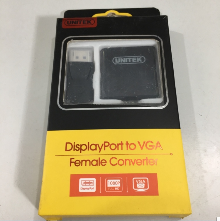 Cáp Chuyển Đổi Tín Hiệu DisplayPort to VGA Unitek Y-5118E
