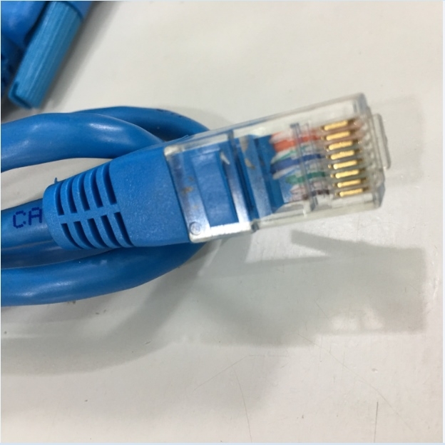Cáp Kết Nối Truyền Thông RJ45 Male to DB9 Female Blue Length 90Cm