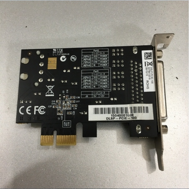 Card PCI Express to 2 Port RS232 Serial Chính Hãng ADVANTECH BB-DSLP-PCIE-100 For Computer Desktop SFF Low Profile PCI Express Board