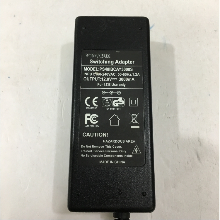 Bộ Chuyển Đổi Nguồn Adapter Original 12V 3A 36W FlyPower PS48IBCAY3000S Connector Size 5.5mm x 2.1mm
