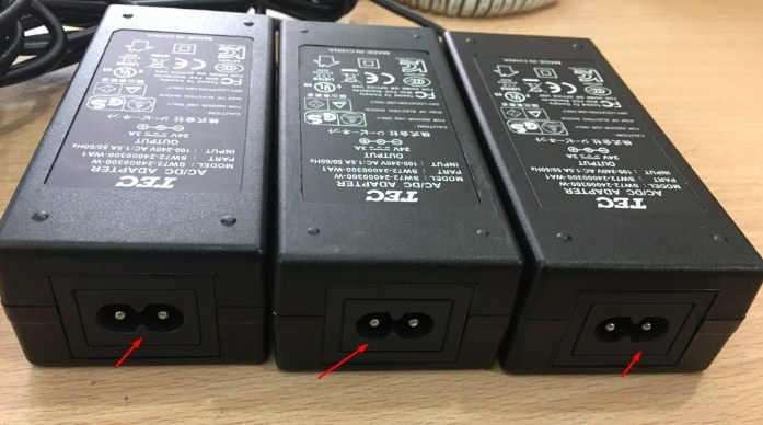Adapter 24V 3A 72W TEC SW72-24000300-W For Scanner Kodak I2800 I2400 I2600 Connector Size 5.5mm x 2.5mm