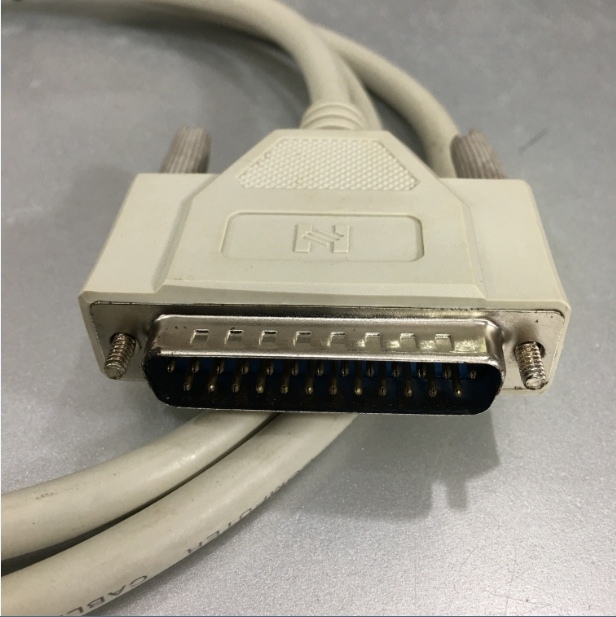 Cáp Kết Nối DB25 Male to DB25 Male Serial Cable 28 AWG 25 Conductor Beige Straight Through For CNC, PLC, Printer, Modems, Networks Length 1.3M