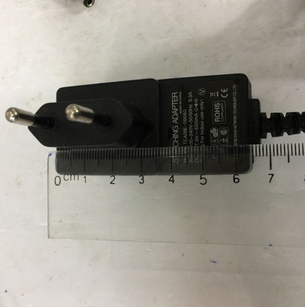 Adapter Original 9V 0.6A TEA09E-09060 Connector Size 5.5mm x 2.5mm