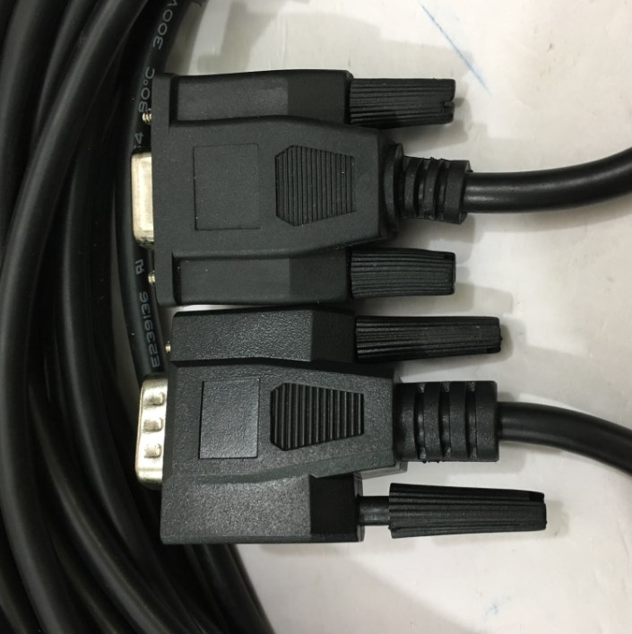 Cáp Máy In Mã Vạch Công Nghiệp GODEX EZ 6300 Plus DB9 Male to DB9 Female Cable PVC Black Length 10M