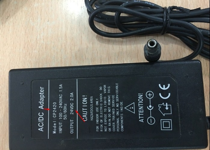 Adapter PC2420 For RouterBOARD 24V 2A Connector Size 5.5mm x 2.1mm