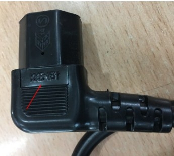 Dây Nguồn IEC 60320 C13 chữ L vuông góc 90 Degree KKP-4819R KKDK 16A 10A 250V Power Cord Euro socket 3x0.75mm Length 1.8M