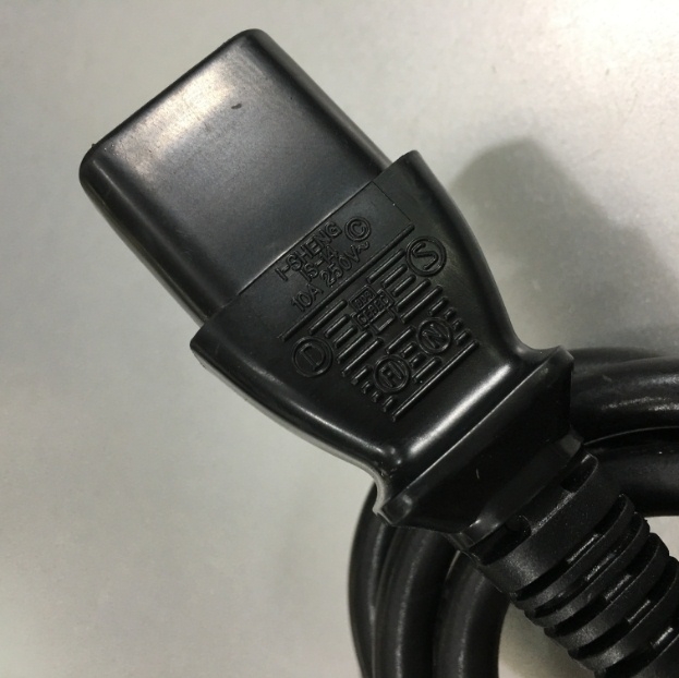 Dây Nguồn Chính Hãng I-Sheng SP-023 IS-14 European Schuko Power Cord CEE 7/7 to IEC320 C13 10A 250V 3x0.75mm² Length 1.8M