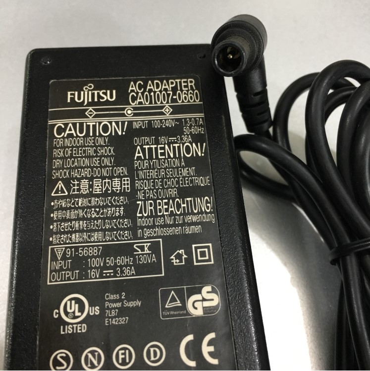 Adapter 16V 3.36A FUJITSU CA01007-0660 Connector Size 6.5mm x 4.4mm