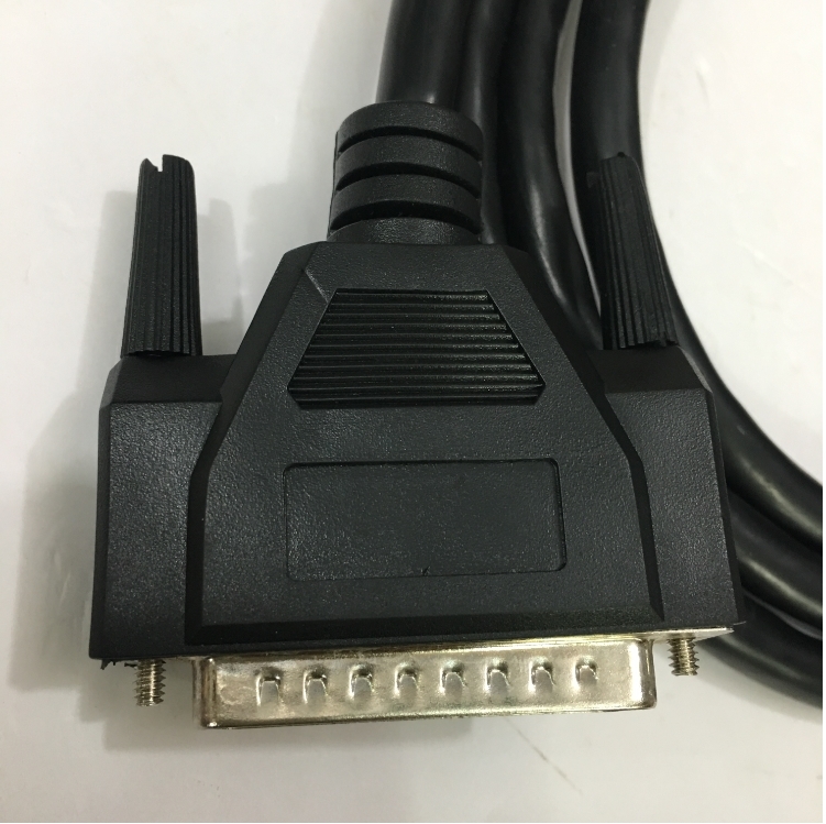 Cáp Điều Khiển RS232 DB25 Male to DB15 Male 2 Row 15Pin 28AWG Cable Black Length 1.5M