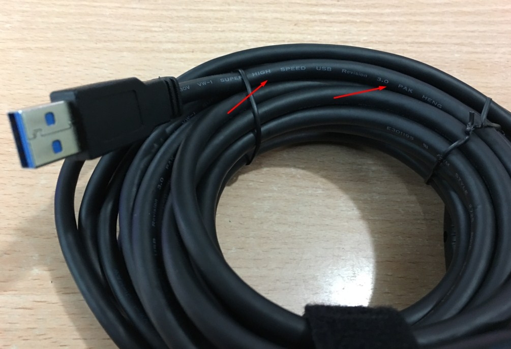 Cáp kết nối USB 3.0 Dell Hi-Speed 5Gbps Type A Male To Male Extension Cable Cord Length 3M