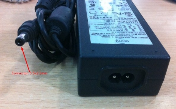 Adapter Original OSIM DVE DSA-60W-20 2 24060A 24V 2.5A Connector Size 5.5mm x 2.1mm