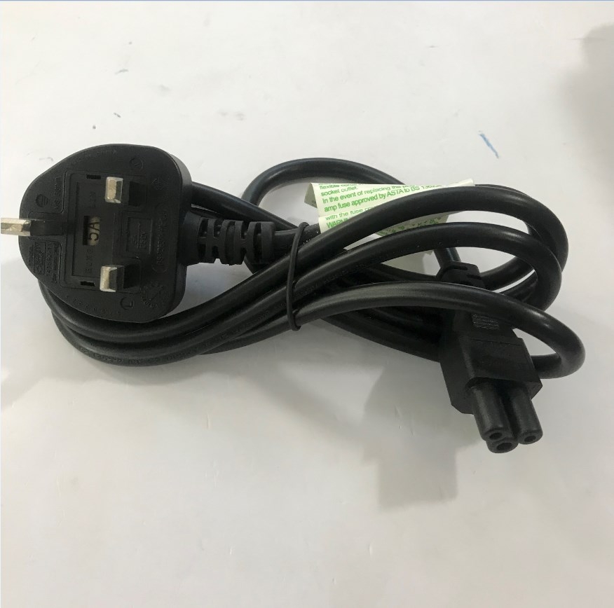 Dây Nguồn HONGLIN HL-044 HL-052 UK Chuẩn 3 Chấu Có Cầu Chì AC Power Cord BS1363 to C5 2.5A 250V 3X0.75mm Length 1.5M